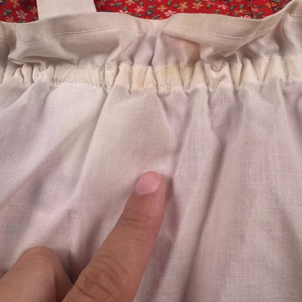 Vintage Handmade Girls Prairie Dress Set Calico Floral Pinafore Cottagecore 963 - Picture 5 of 13